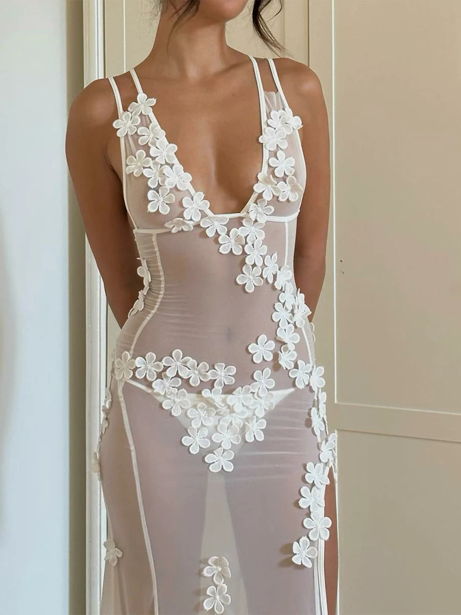 Elle Sheer Mesh Dress
