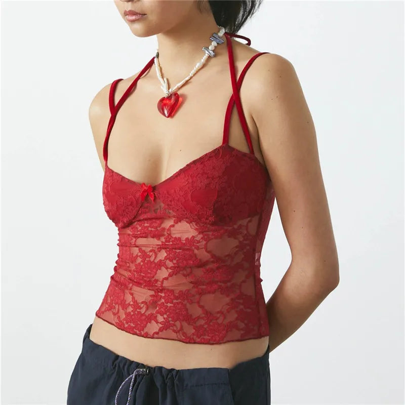 Sugar n Spice - Lace Strapy Cami