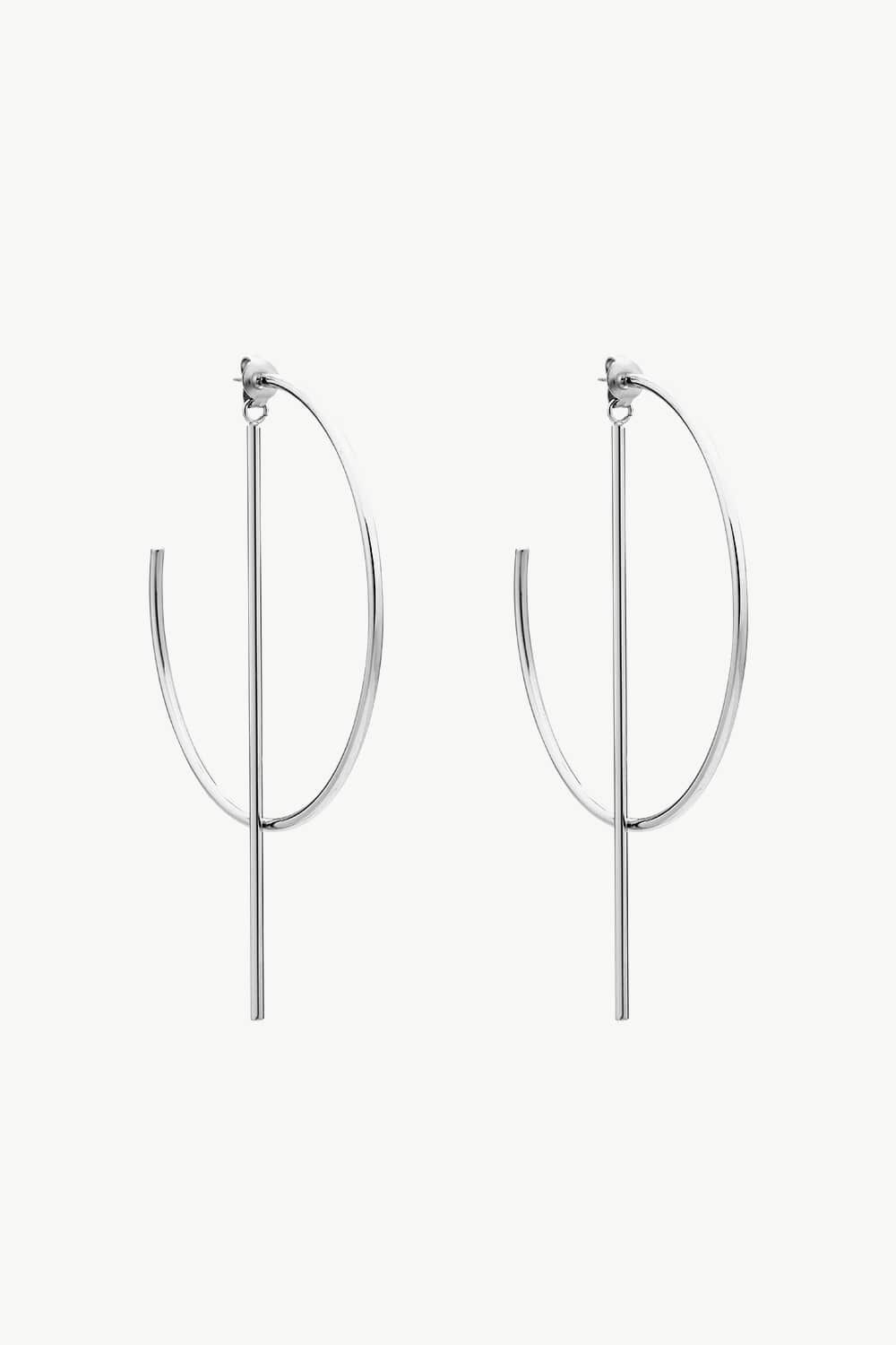 Chandra C-Hoop Stainless Steel Earrings