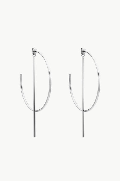 Chandra C-Hoop Stainless Steel Earrings