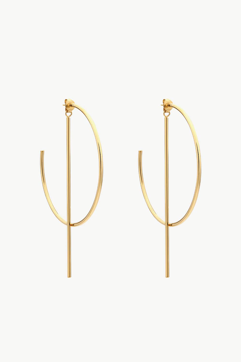 Chandra C-Hoop Stainless Steel Earrings