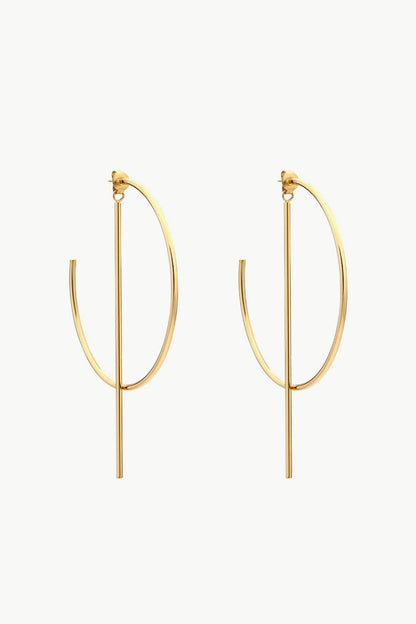 Chandra C-Hoop Stainless Steel Earrings