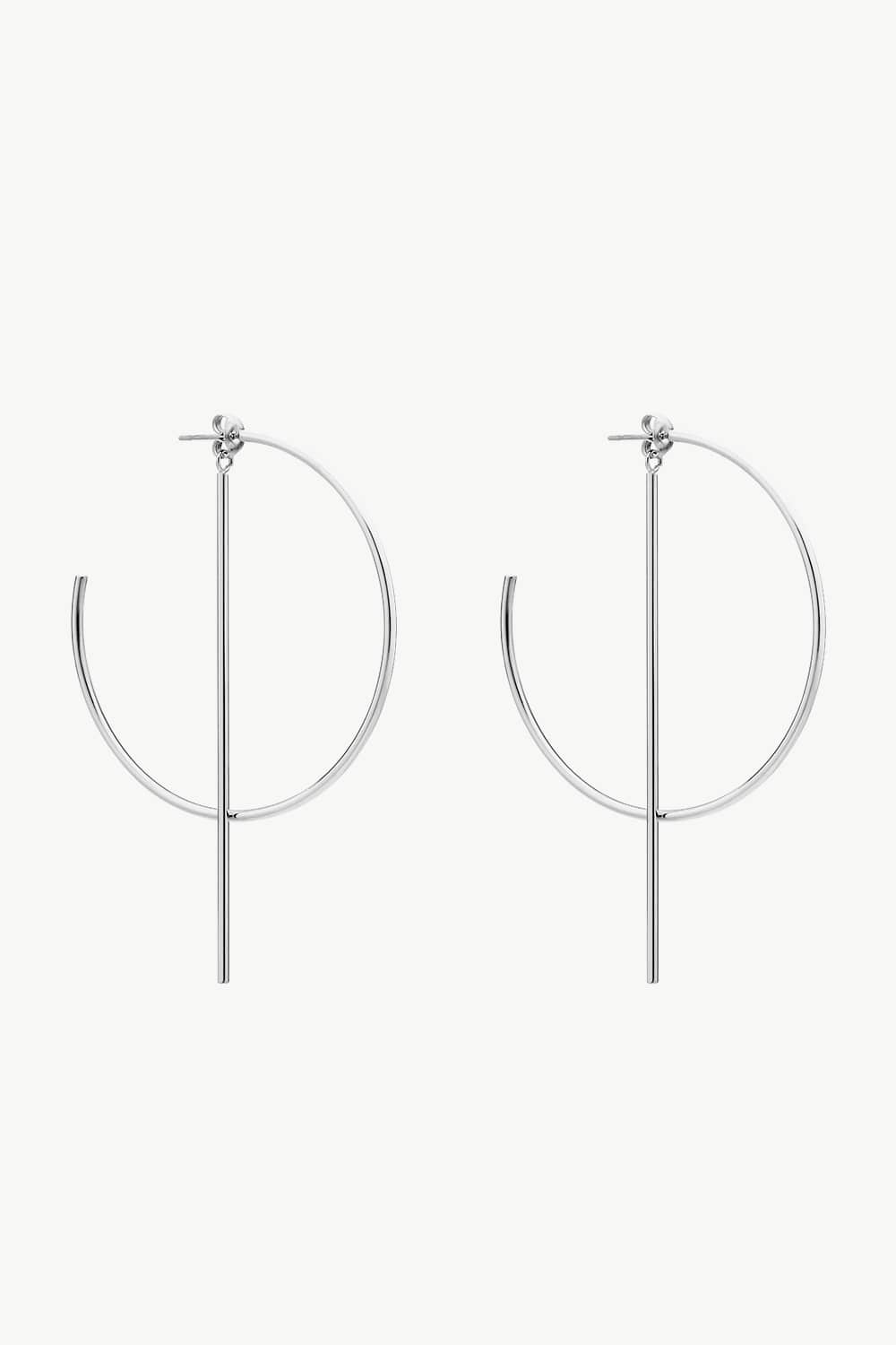 Chandra C-Hoop Stainless Steel Earrings